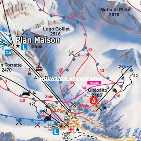 Апартаменти Mountain 109a Брей-Червінія