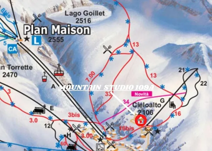 Апартаменти Mountain 109a Брей-Червінія